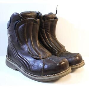 Alpinestars MK-2 Brown Leather Motorcycle BOOTS  Size 6.5 222702